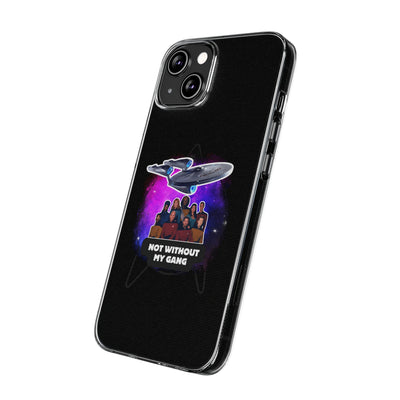 Galaxy-Inspired Soft Phone Case - Not Without My Gang, Star Trek Lovers Handyhülle