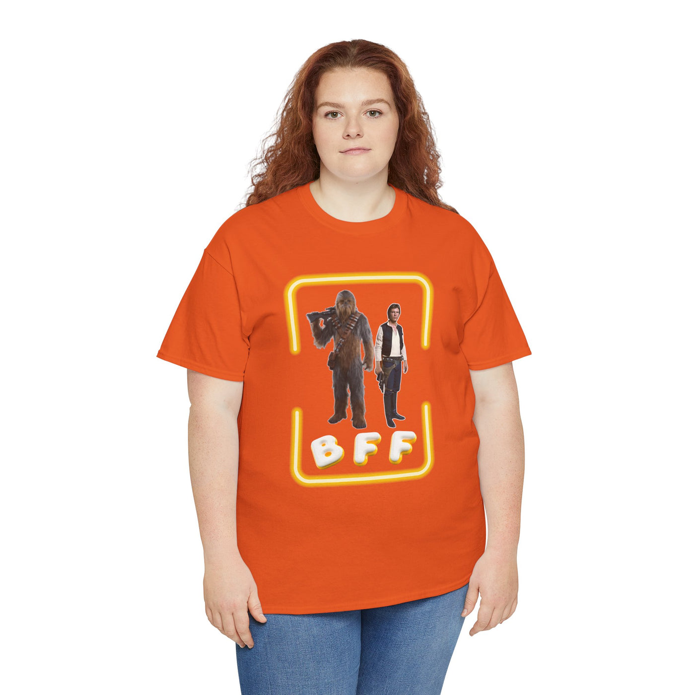 BFF Chewbacca &amp; Han Solo Unisex Heavy Cotton Shirt