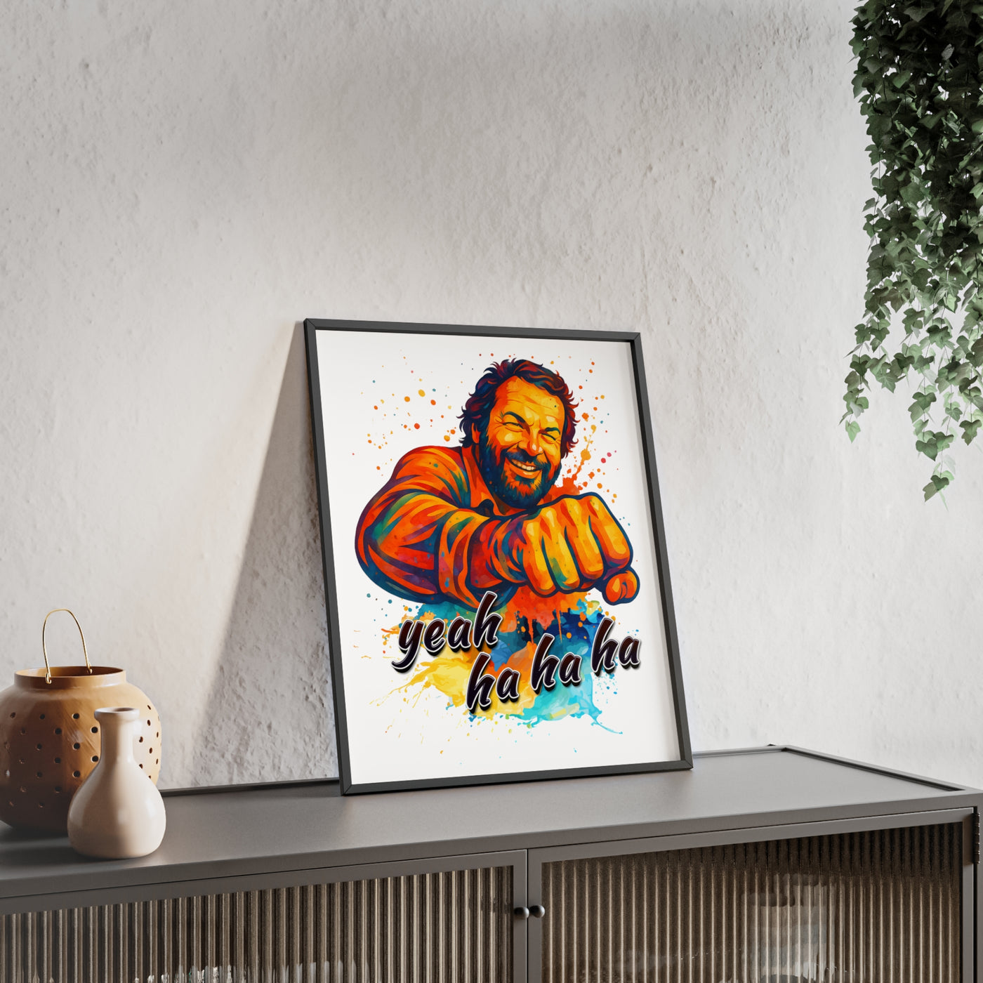 Funny Motivational Poster with Bud Spencer – 'Yeah Ha Ha Ha' 