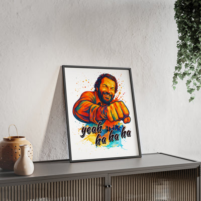 Funny Motivational Poster with Bud Spencer – 'Yeah Ha Ha Ha' 