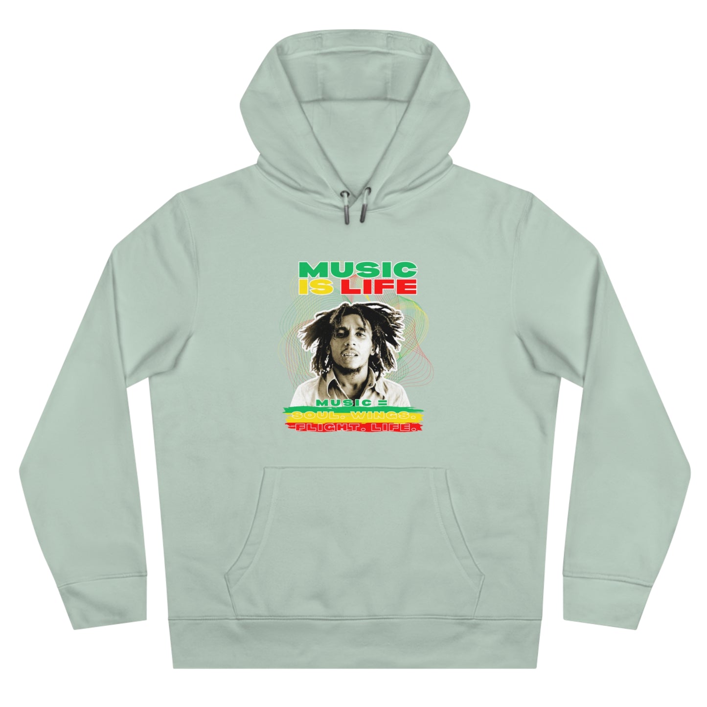 Music Is Life King Hooded Sweatshirt | Perfect for music lovers