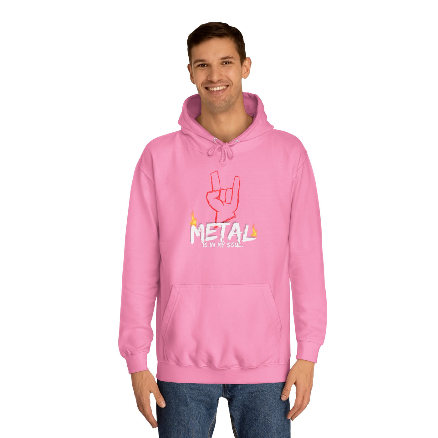 "Metal" Music Unisex College Hoodie