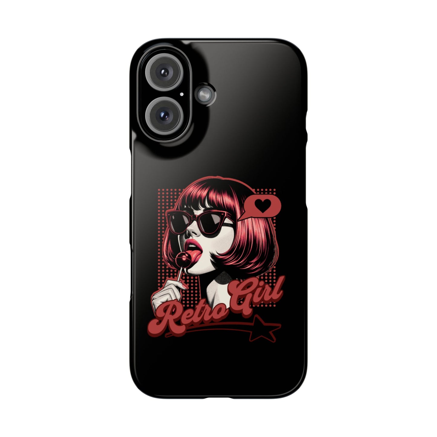 Retro Girl Snap Case Handyhülle