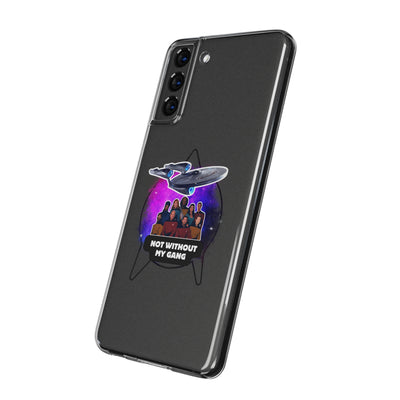 Galaxy-Inspired Soft Phone Case - Not Without My Gang, Star Trek Lovers Handyhülle