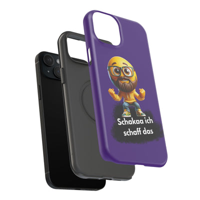 Motivational Impact-Resistant Phone Case - "Schakaa ich schaff das"
