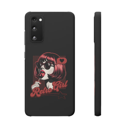 Retro Girl Snap Case Handyhülle