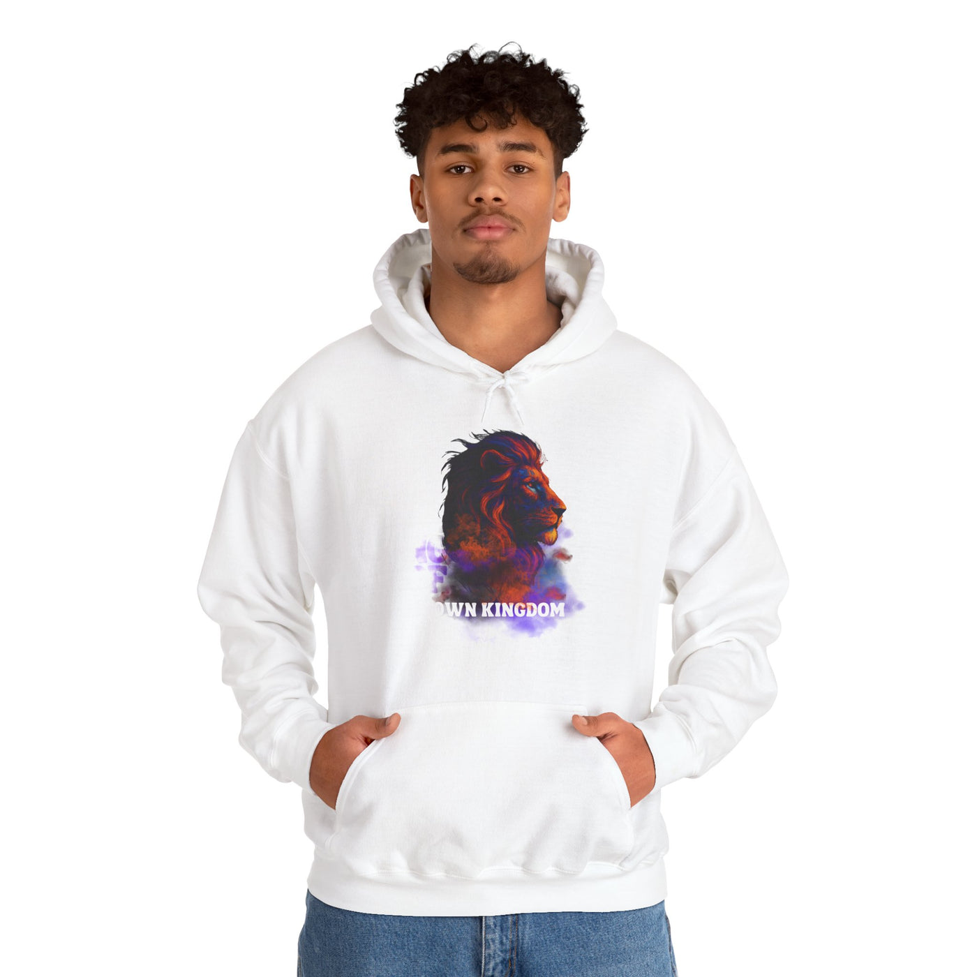 Inspirational Lion Hoodie "i am the king of my kingdom"