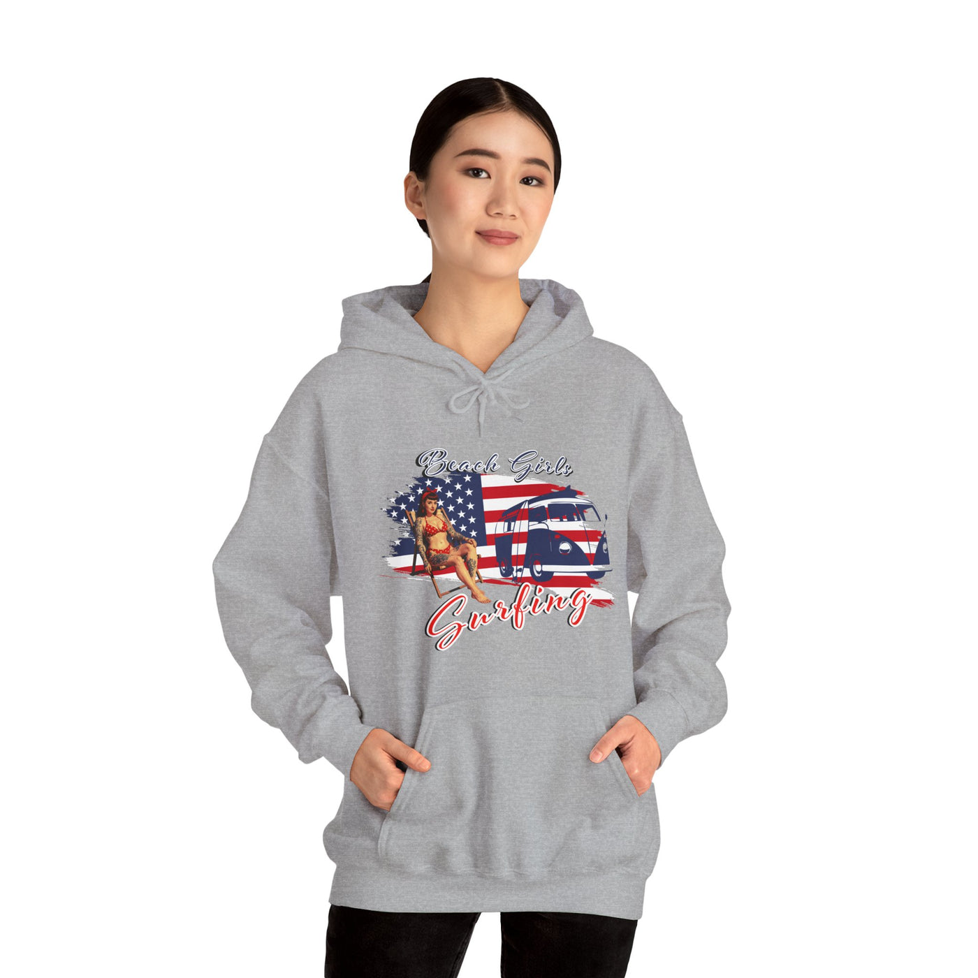 Beach Girls Surfing USA Hoodie