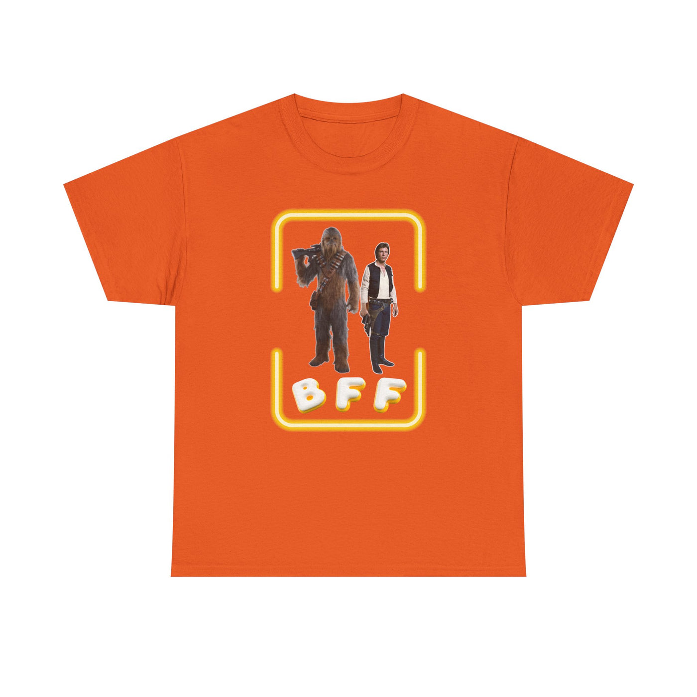 BFF Chewbacca &amp; Han Solo Unisex Heavy Cotton Shirt