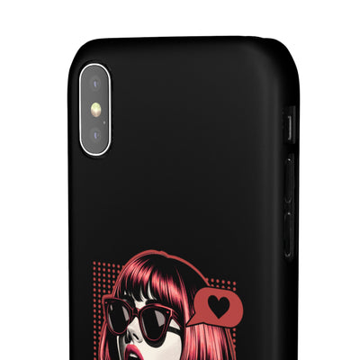 Retro Girl Snap Case Handyhülle