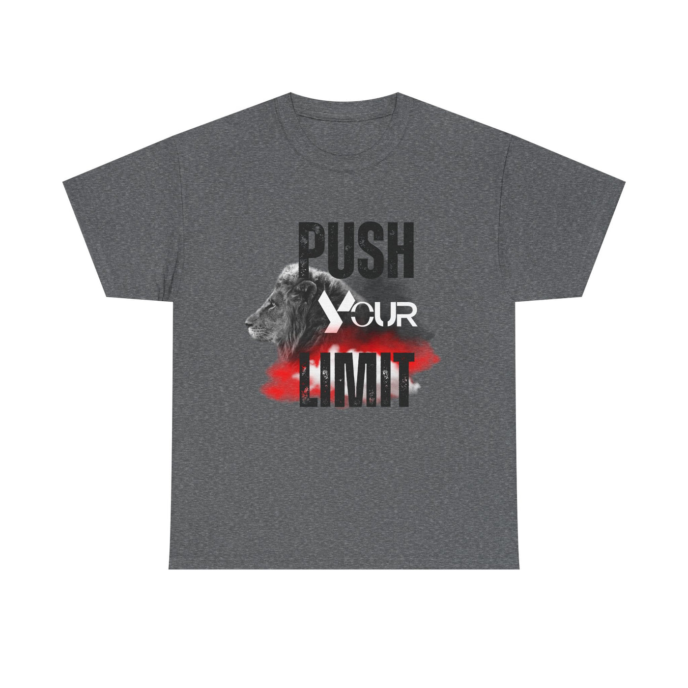 Motivational Unisex Heavy Cotton Tee - "Push Your Limit"