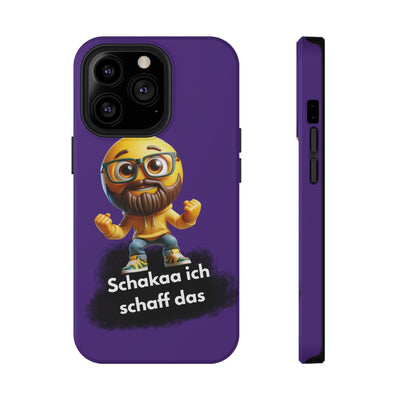Motivational Impact-Resistant Phone Case - "Schakaa ich schaff das"