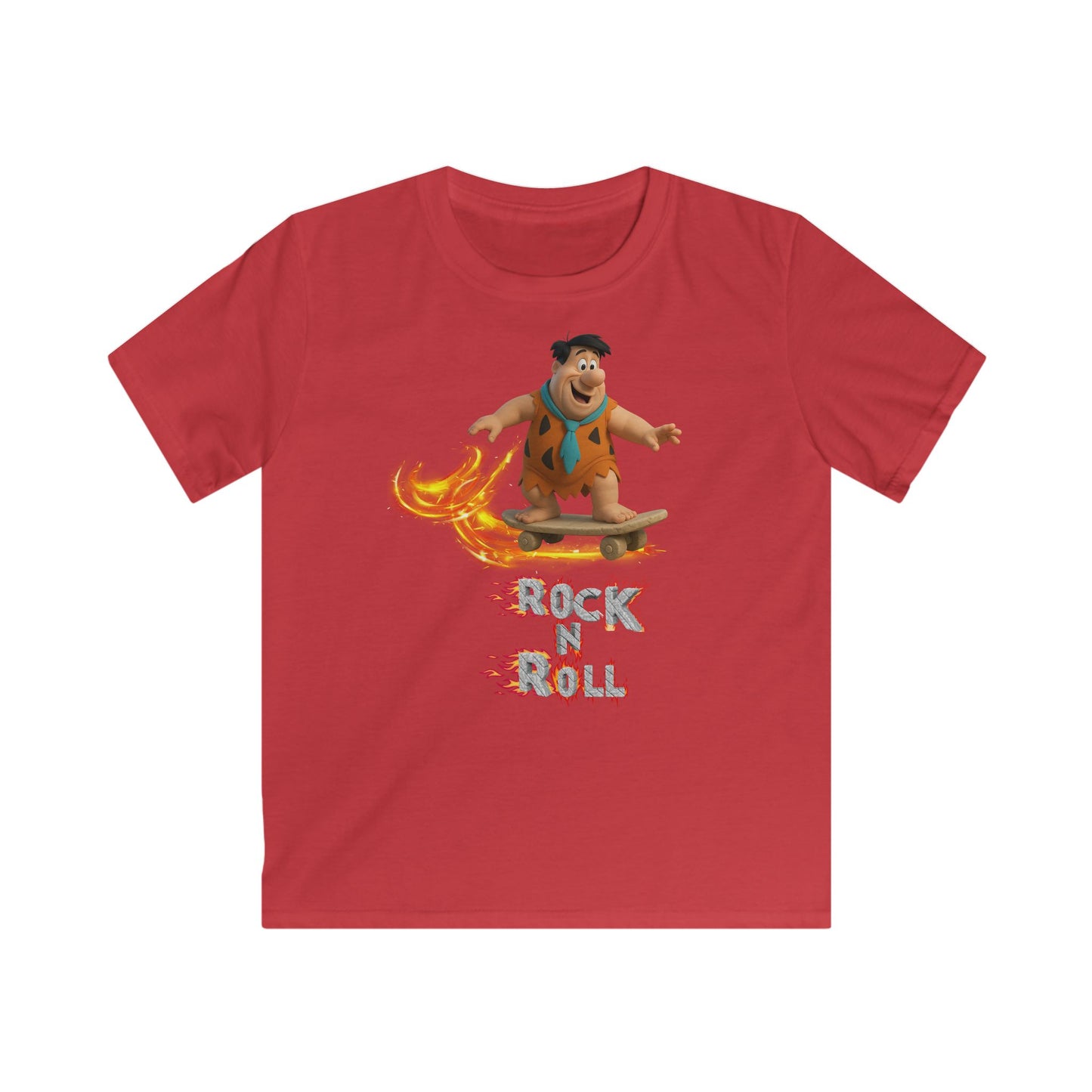 Teeny -  Flintstones  -  Rock n Roll Groovy Kids Tee, Fun Kid's Shirt,