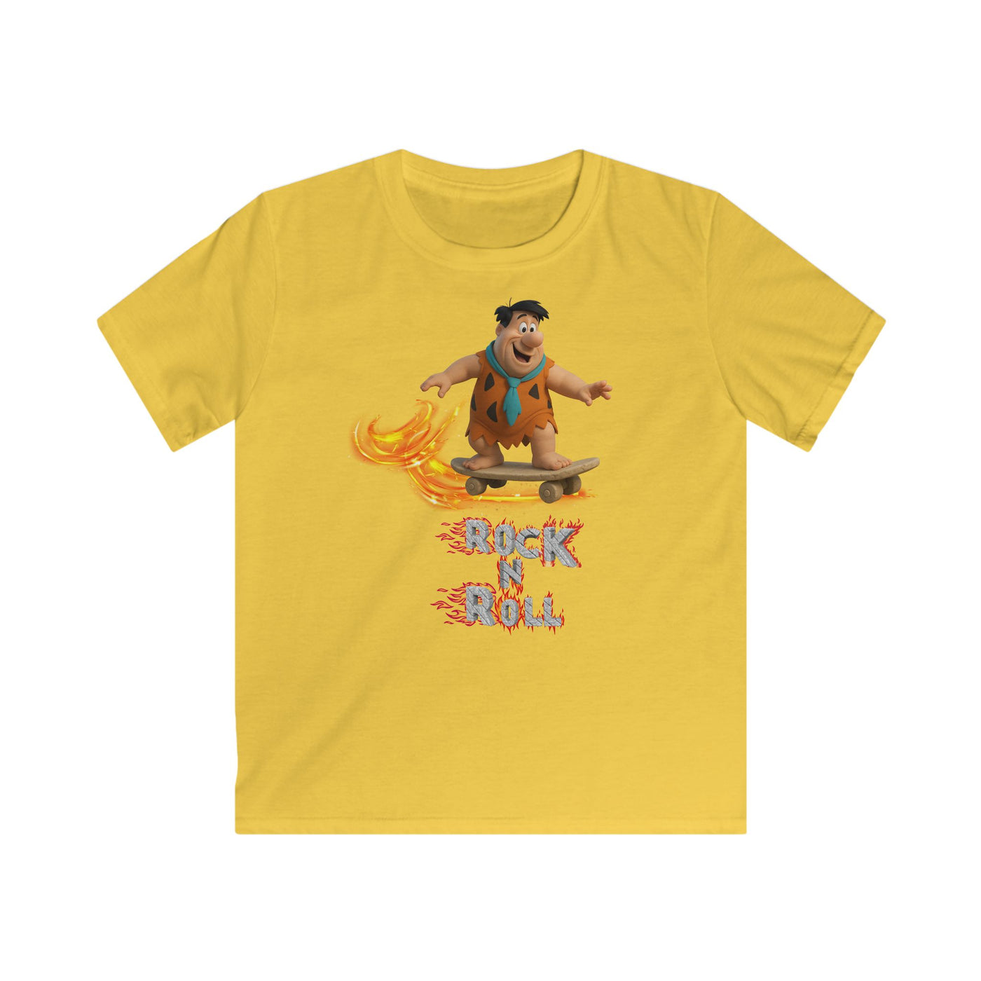 Teeny -  Flintstones  -  Rock n Roll Groovy Kids Tee, Fun Kid's Shirt,