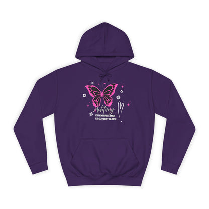 Hoodie Achtung ich entfalte mich - es glitzert gleich