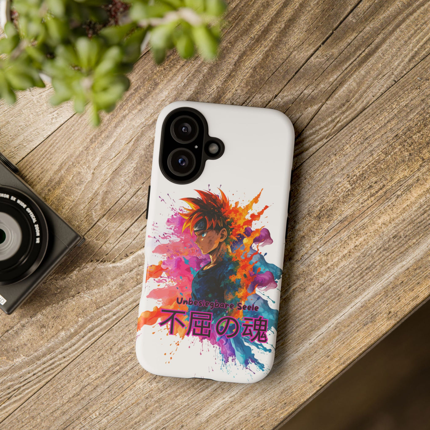 "unbesiegbare Seele" Tough Cases - Colorful Anime Phone Case Handyhülle