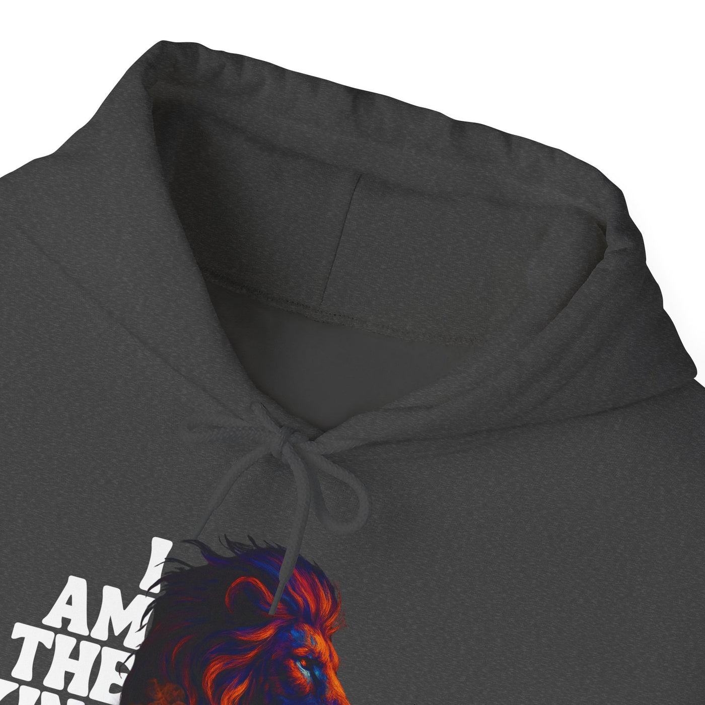 Inspirational Lion Hoodie "i am the king of my kingdom"
