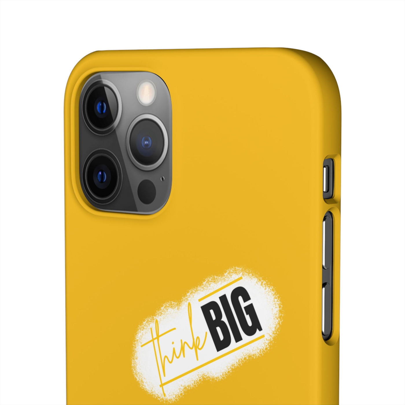 Handyhülle gelbe - Yellow Snap Case - 'Think BIG' for Motivated Individuals