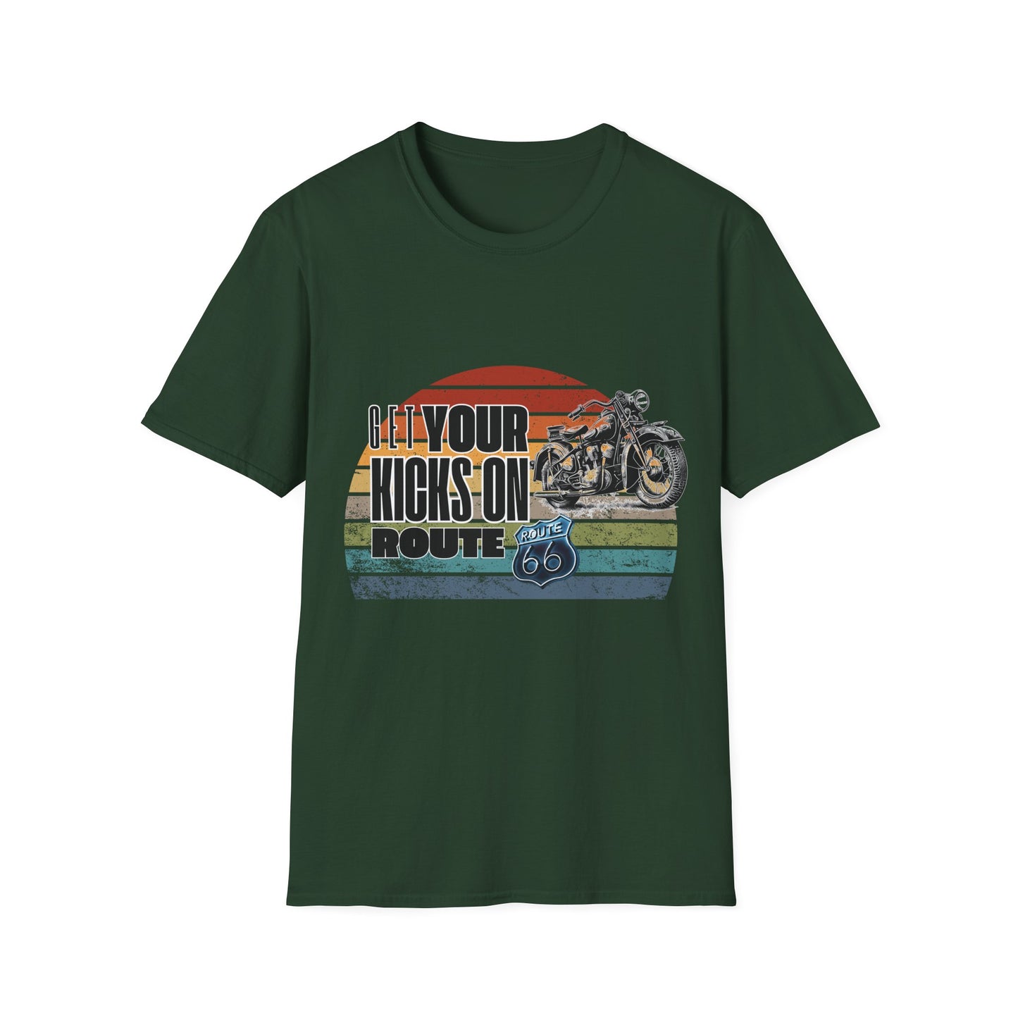 Retro Motorcycle Adventure Hoodie - 'Get Your Kicks On Route 66'