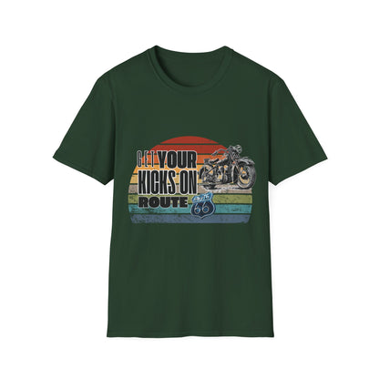 Retro Motorcycle Adventure Hoodie - 'Get Your Kicks On Route 66'