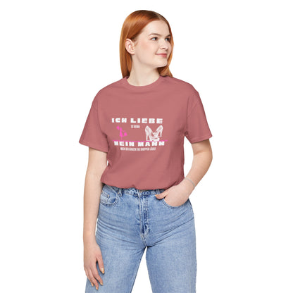 I Love My Husband "Shopping" Unisex Jersey Short Sleeve Tee