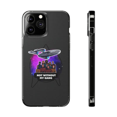 Galaxy-Inspired Soft Phone Case - Not Without My Gang, Star Trek Lovers Handyhülle