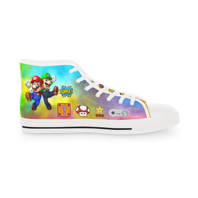 Super Gaming High Top Sneakers, Retro Gaming Sneakers