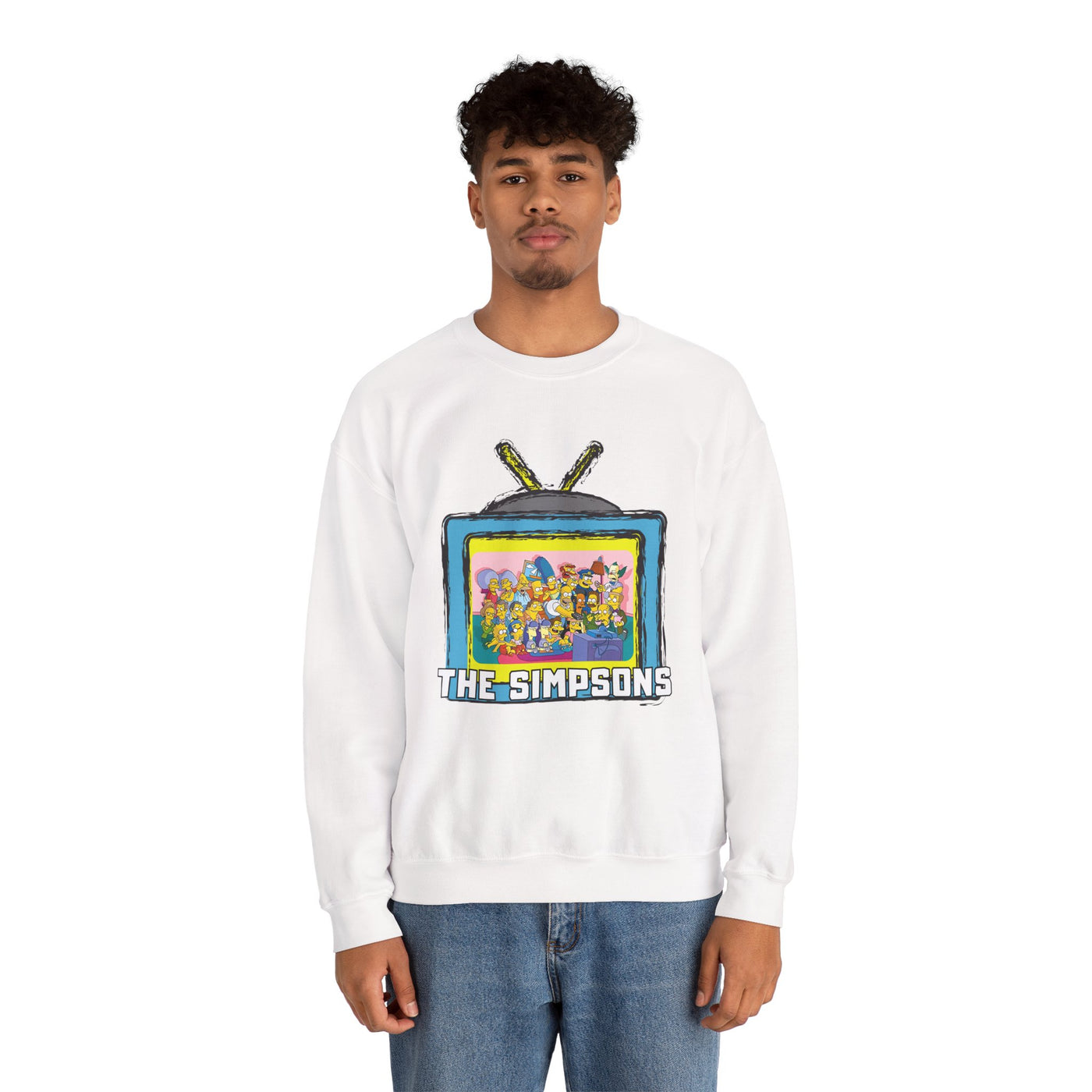 The Simpsons Unisex Heavy Cotton Sweatshirt