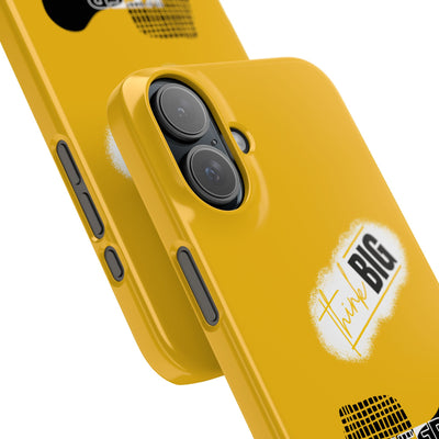 Handyhülle gelbe - Yellow Snap Case - 'Think BIG' for Motivated Individuals