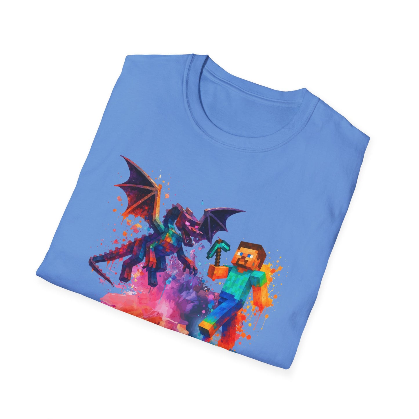 Minecraft Change the World Video Game T-Shirt - Unisex Softstyle Tee for Gamers