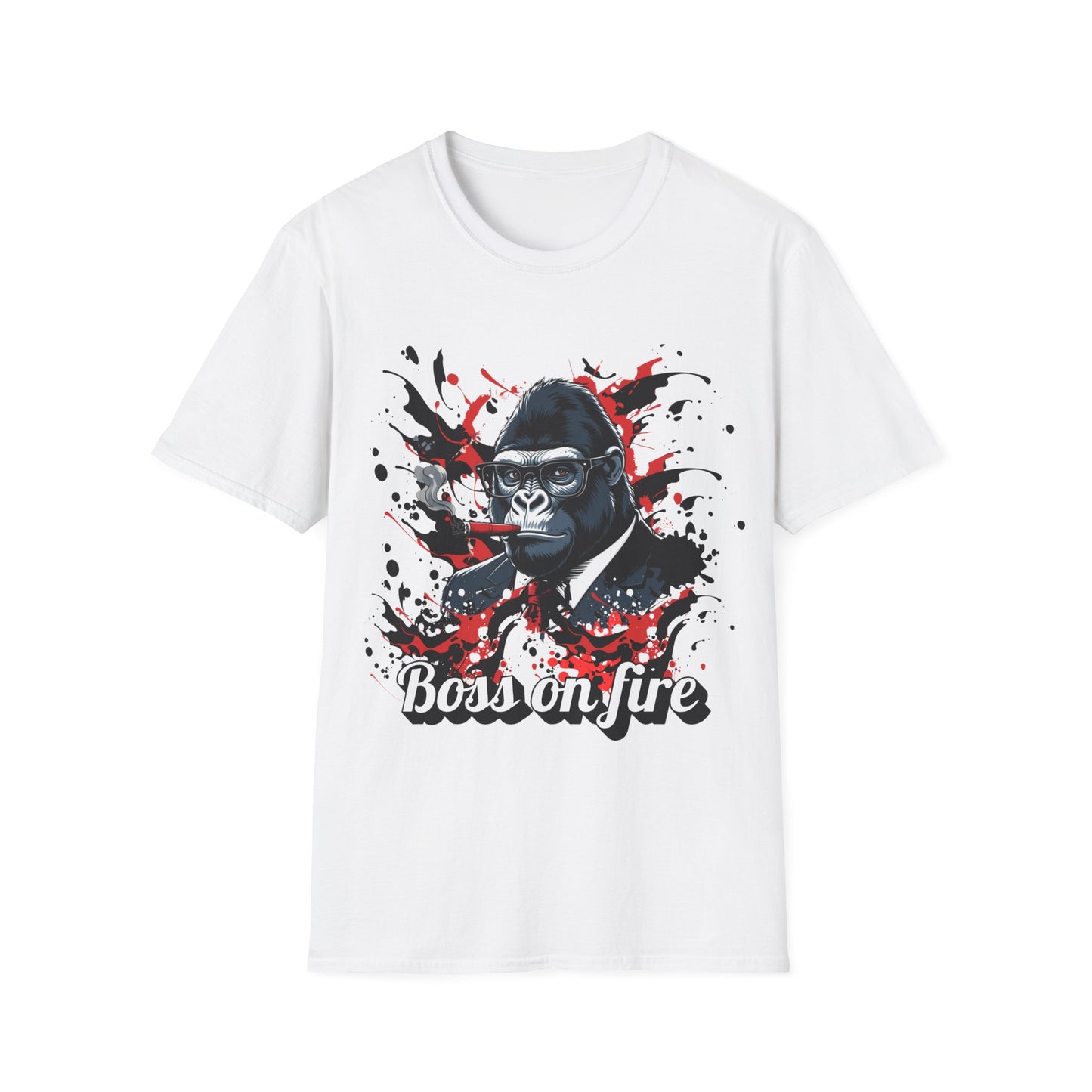 Boss on Fire Unisex T-Shirt, Funny Graphic Tee, Unique Gift, Casual Wear, Motivation Shirt