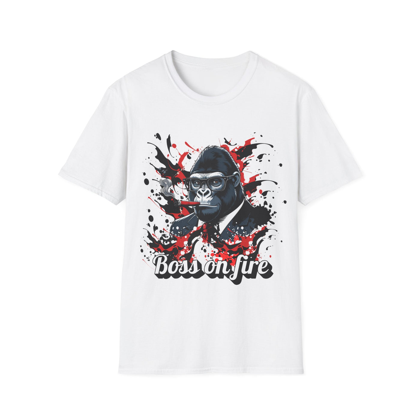 Boss on Fire Unisex T-Shirt, Funny Graphic Tee, Unique Gift, Casual Wear, Motivational Shirt