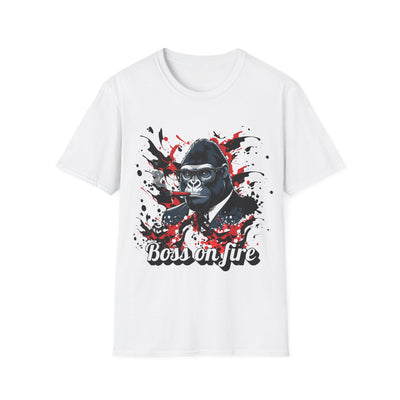 Boss on Fire Unisex T-Shirt, Funny Graphic Tee, Unique Gift, Casual Wear, Motivational Shirt