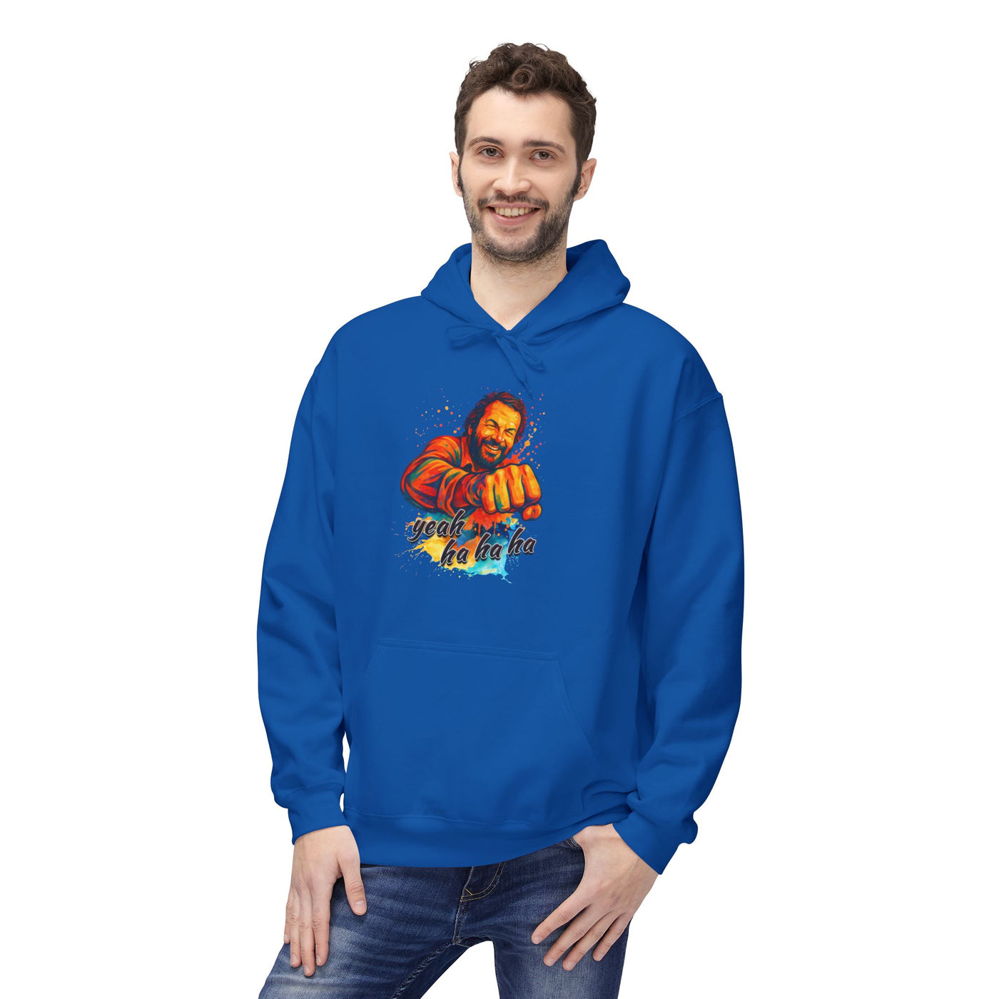 Bud Spencer Unisex Hoodie with 'Yeah Hahaha' Design