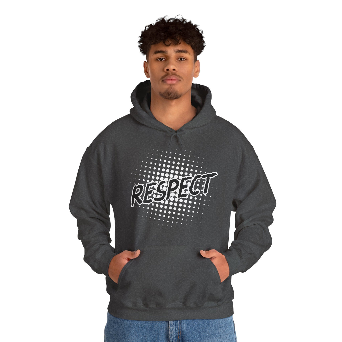 Respect Unisex Hooded Sweatshirt, Streetwear Hoodie