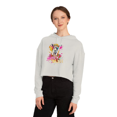 Urban Wilds Crop Hoodie - Colorful Graffiti Inspired Design