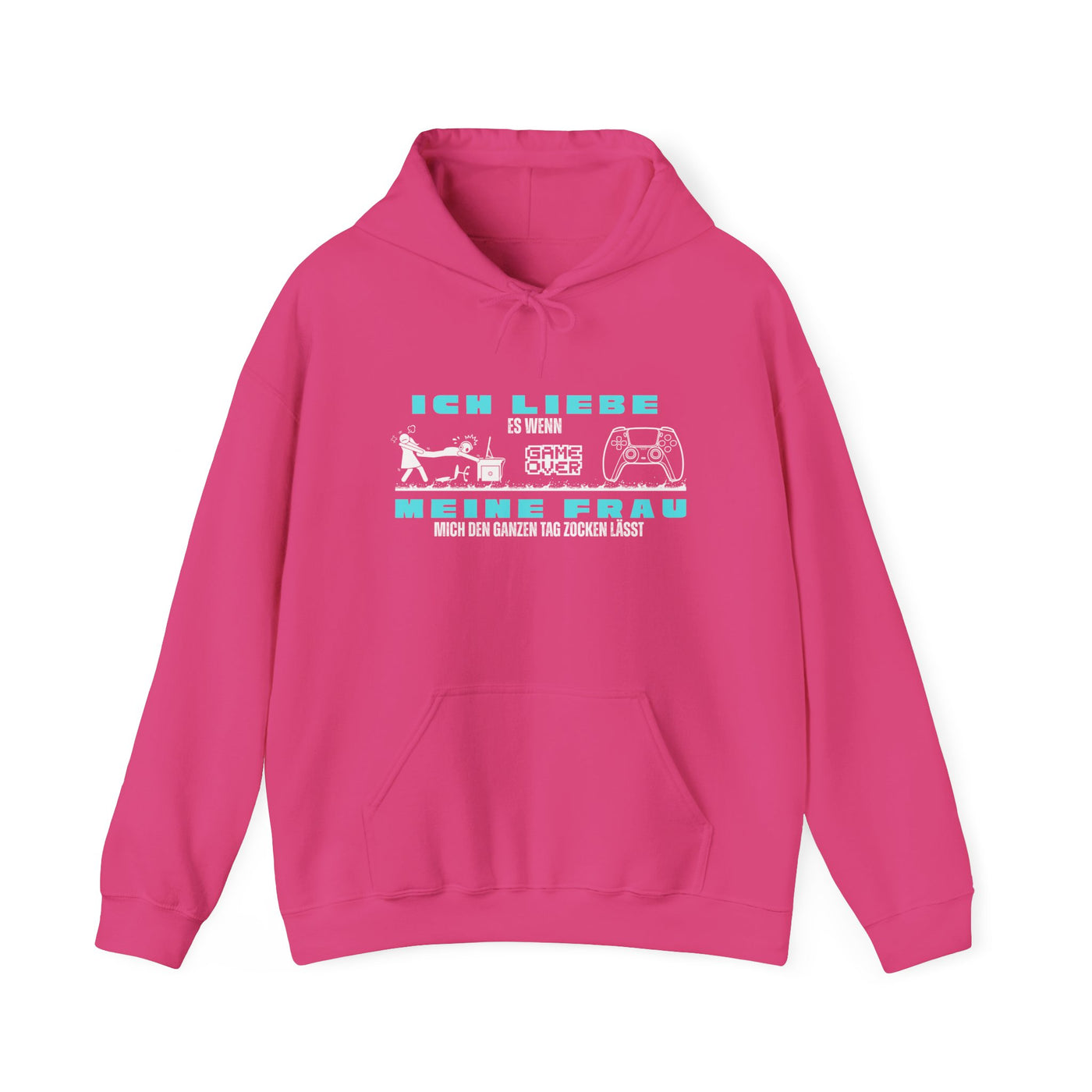 Gaming Love Unisex Hooded Sweatshirt - "Ich Liebe Es Wenn Meine Frau"