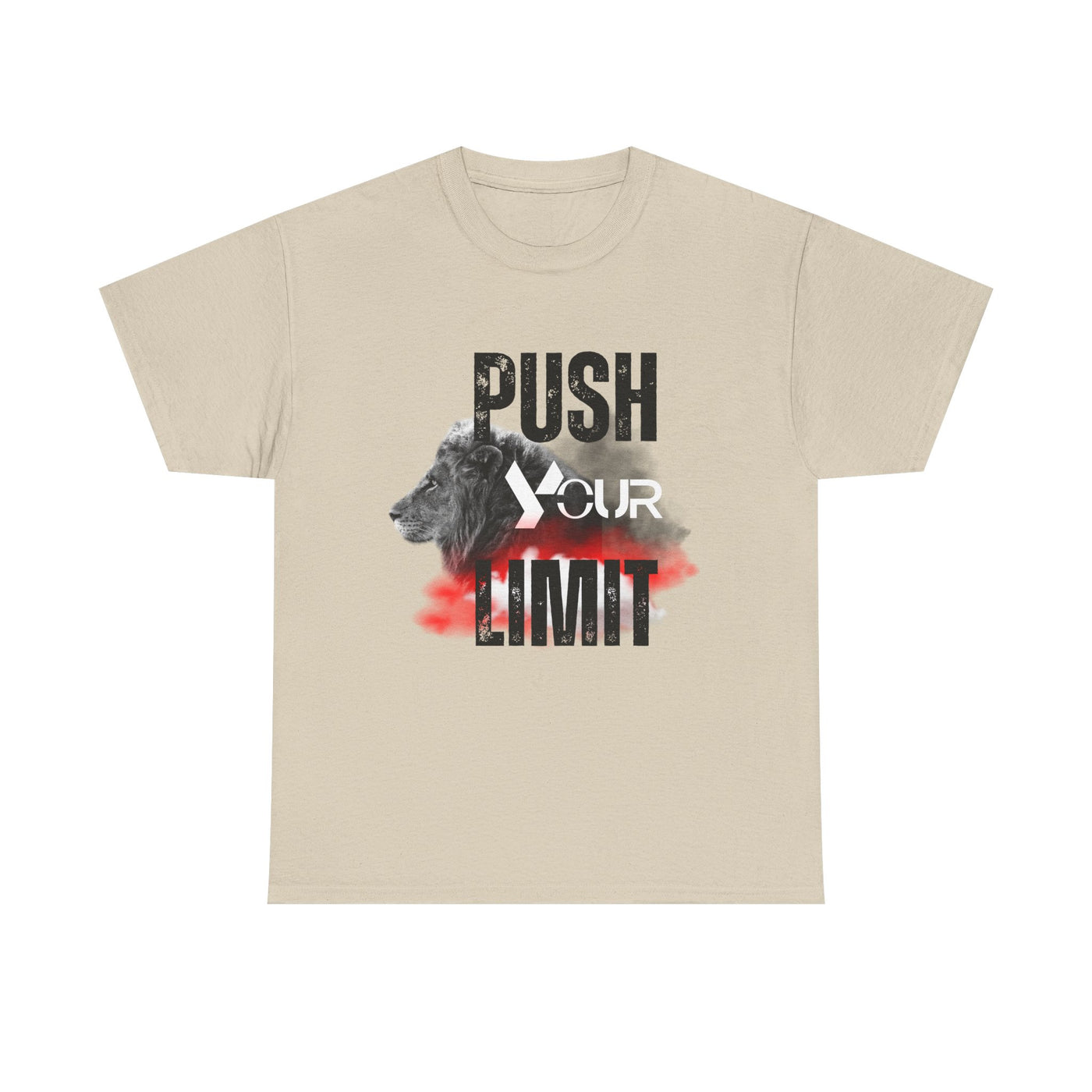 Motivational Unisex Heavy Cotton Tee - "Push Your Limit"