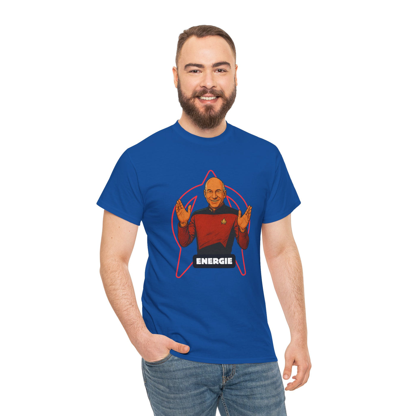 Energie Unisex Heavy Cotton Tee - Perfect for Sci-Fi Fans and Casual Wear