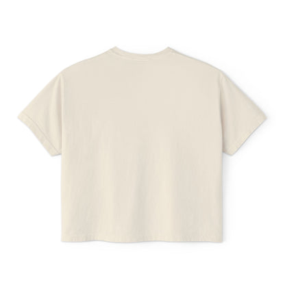 Women's Boxy Tee - "Within Darkness, There is Light" Cozy Cartoon Tee Anime