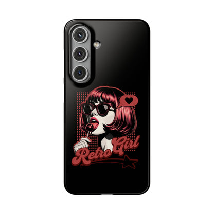 Retro Girl Snap Case Handyhülle