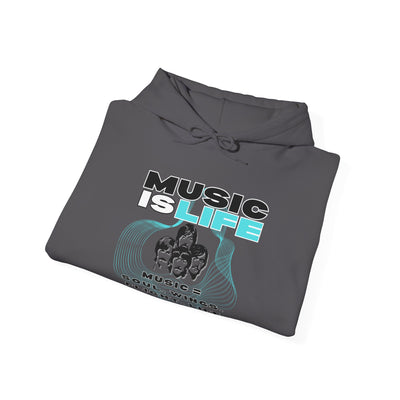 Music is Life Hoodie - Unisex Heavy Blend™ Sweatshirt
