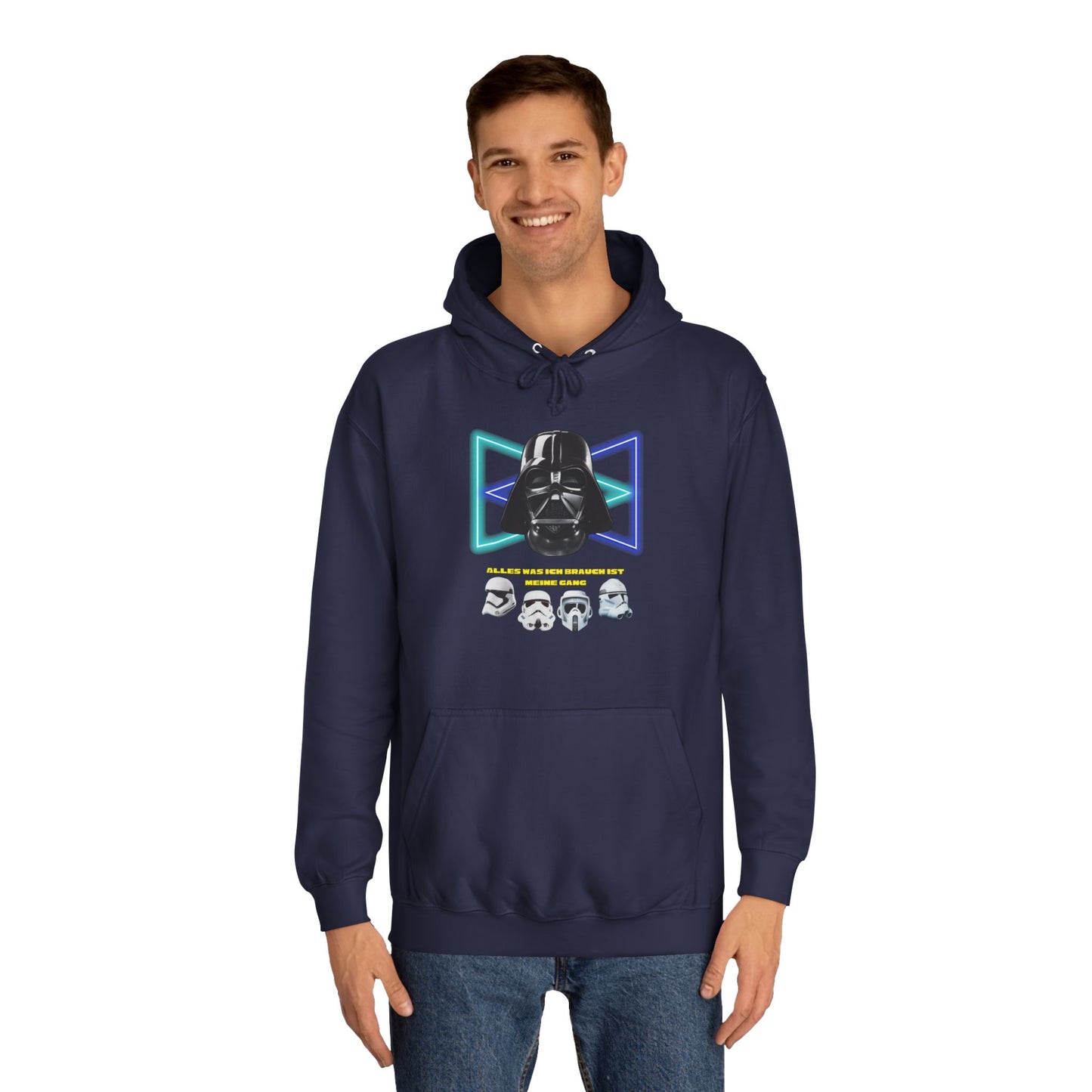 Star Wars unisex Hoodie - Darth Vader   - Alles was ich brauch ist meine Gang - beidseitig bedruckt