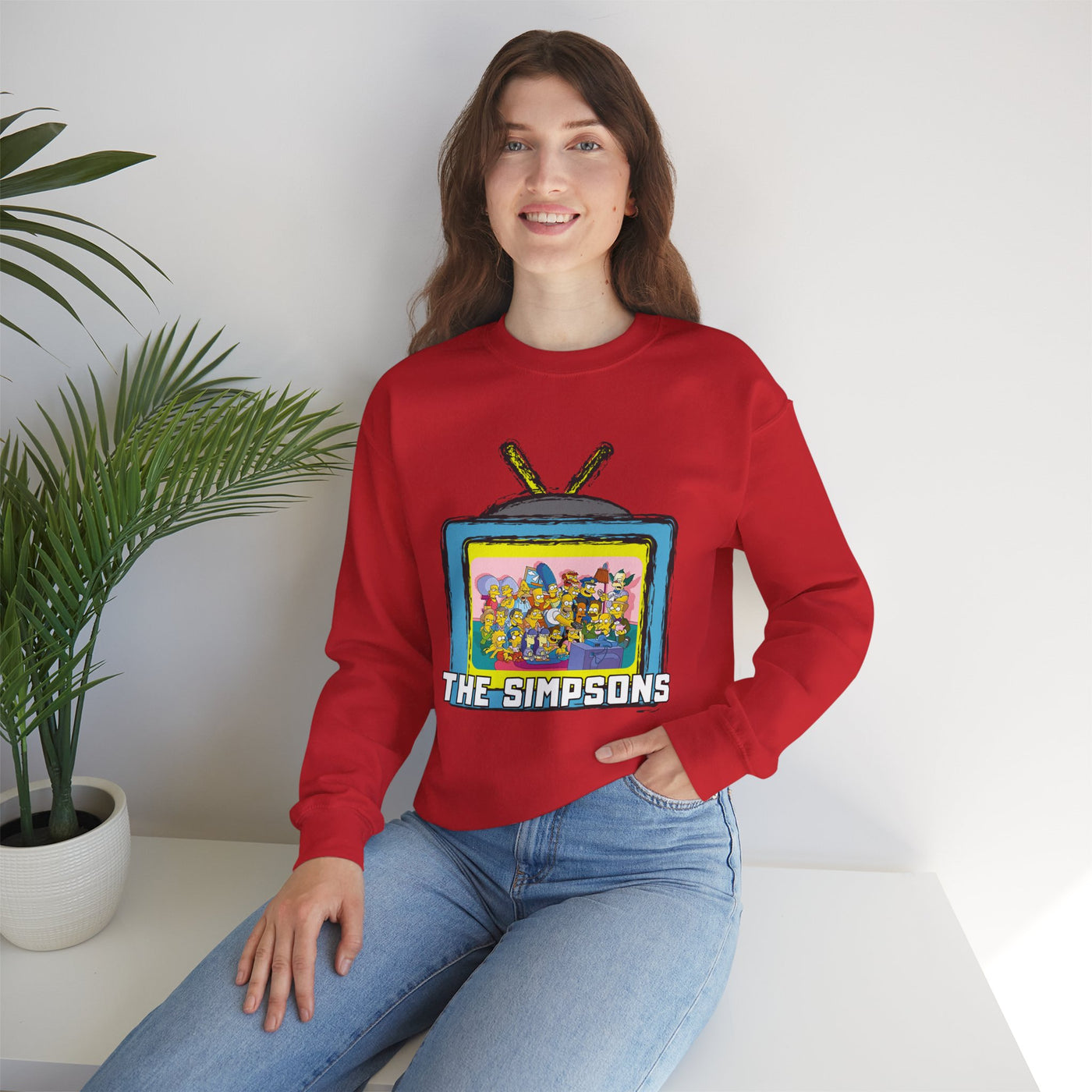 The Simpsons Unisex Heavy Cotton Sweatshirt