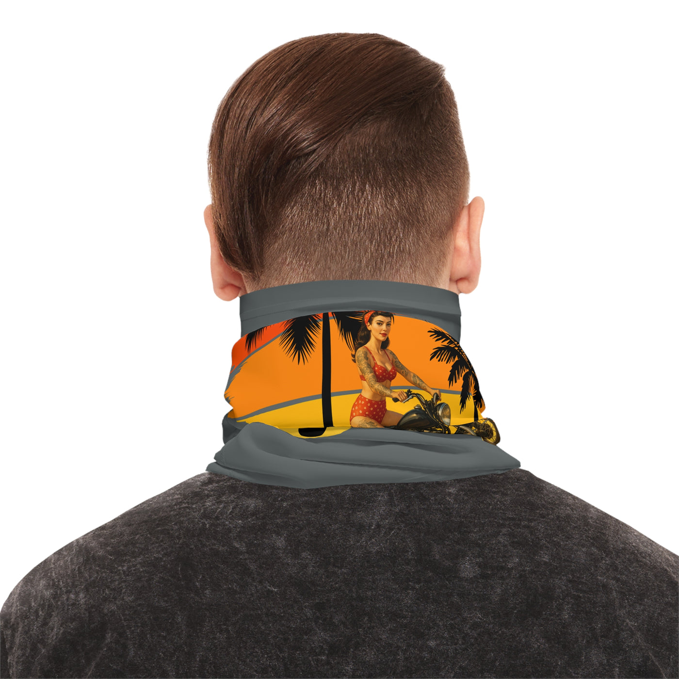Motorcycle Beach Vibe Neck Gaiter, Biker Fashion,