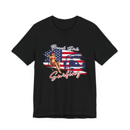 Beach Girls Surfing USA