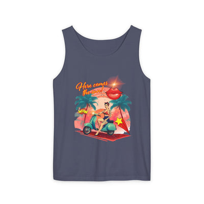 Retro Summer Vibes Tank Top Here comes the sun