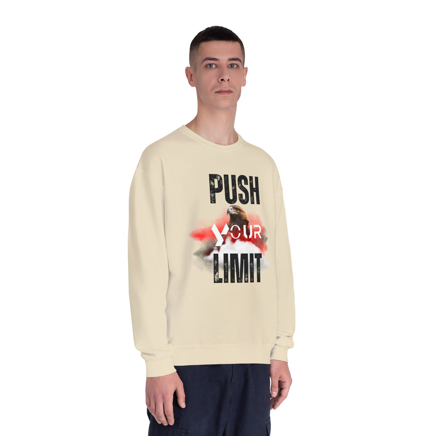 Motivational Crewneck Sweatshirt - "Push Your Limit" 