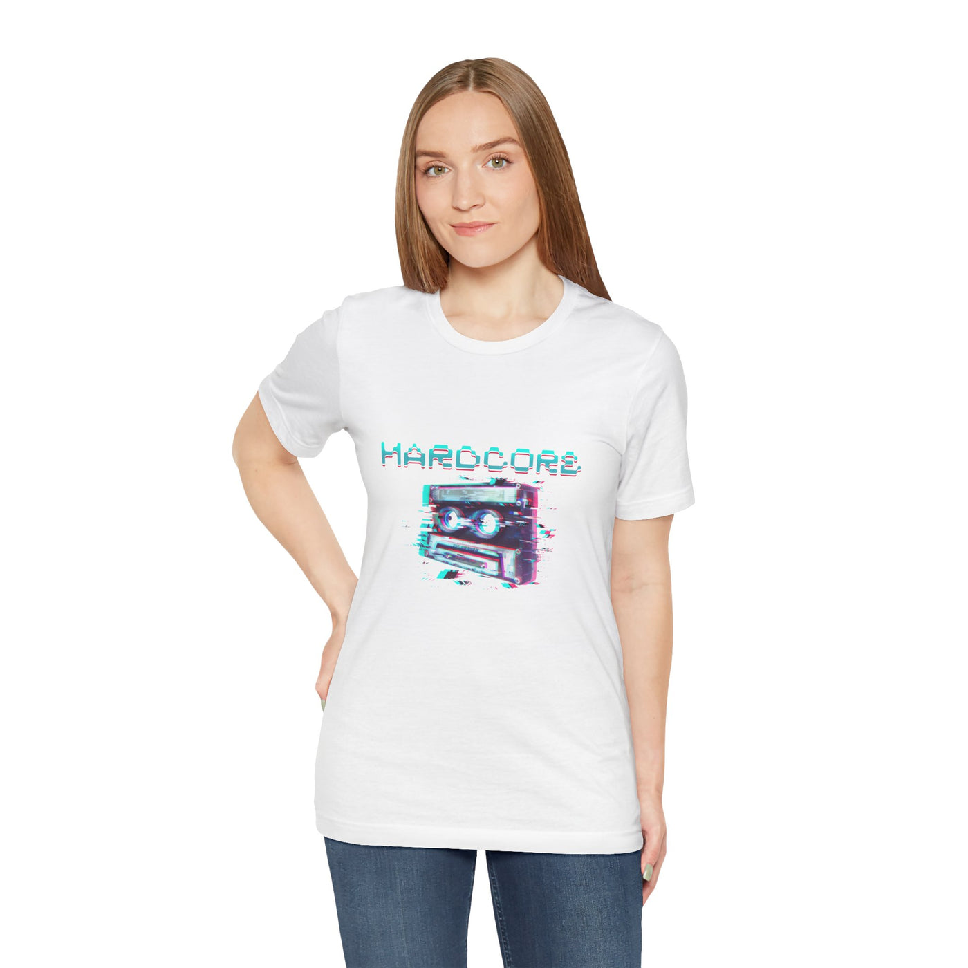 Techno - Hardcore Never Dies - Retro Graphic Tee, 90s Aesthetic Shirt unisex