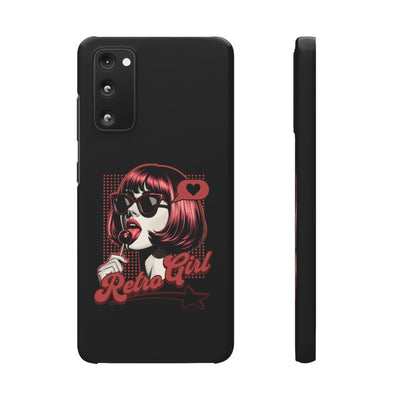 Retro Girl Snap Case Handyhülle
